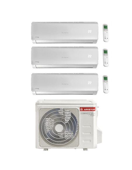 Climatizzatore Condizionatore Ariston Alys Trial Split 9000 + 9000 + 9000 BTU con U.E. C 80XD0C-O R-32 INVERTER *WIFI Opziona...