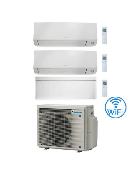 Climatizzatore GARANZIA ITALIA Daikin Perfera All Seasons + Stylish Wifi Trial Split Inverter 9000 + 9000 + 12000 BTU con U.E...