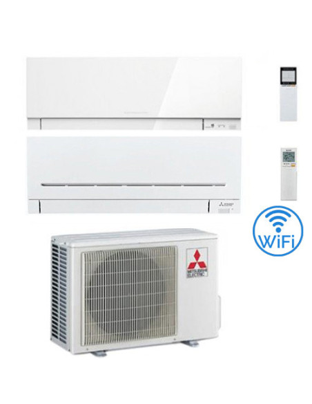 Climatizzatore Condizionatore Mitsubishi MSZ-AP + Kirigamine Zen Wifi R32 Dual Split Inverter 5000 + 6000 BTU con U.E. MXZ-2F...