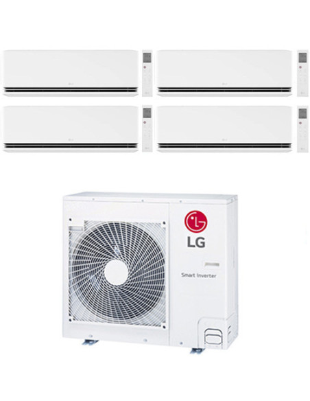 Climatizzatore Condizionatore LG Dualcool Premium R32 Wifi Quadri Split Dual Inverter 9000 + 9000 + 9000 + 12000 BTU con U.E....