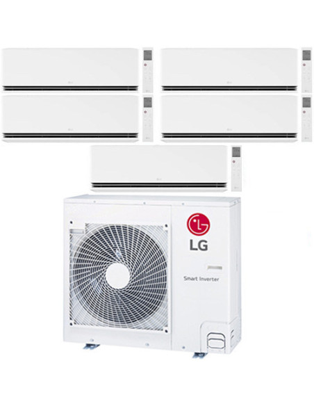 Climatizzatore Condizionatore LG Dualcool Premium R32 Wifi Penta Split Dual Inverter 9000 + 9000 + 9000 + 9000 + 9000 BTU con...