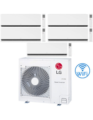 Climatizzatore Condizionatore LG Dualcool Premium R32 Wifi Penta Split Dual Inverter 9000 + 9000 + 9000 + 9000 + 9000 BTU con...