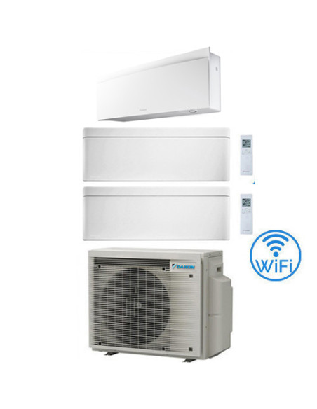 Climatizzatore GARANZIA ITALIA Daikin Stylish Bianco + Emura WiFi Trial Split Inverter 7000 + 7000 + 12000 BTU con U.E. 3MXM6...