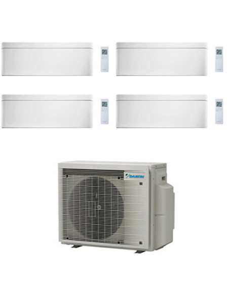 Climatizzatore GARANZIA ITALIA Daikin Stylish Bianco WiFi Quadri Split Inverter 7000 + 7000 + 7000 + 7000 BTU con U.E. 4MXM68...