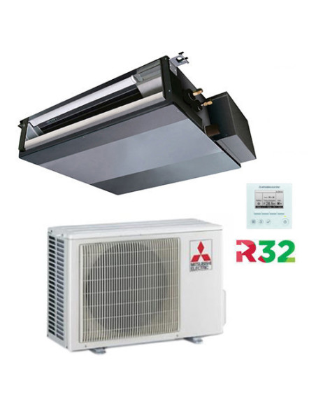 Climatizzatore Condizionatore Mitsubishi Canalizzabile SEZ-M35DA R32 12000 BTU INVERTER classe A+/A+ CON COMANDO A FILO - Cli...