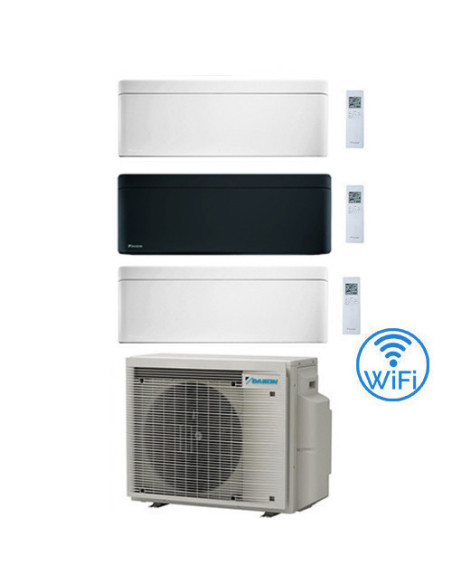 Climatizzatore GARANZIA ITALIA Daikin Stylish Bianco + Black WiFi Trial Split Inverter 9000 + 9000 + 12000 BTU con U.E. 3MXM5...