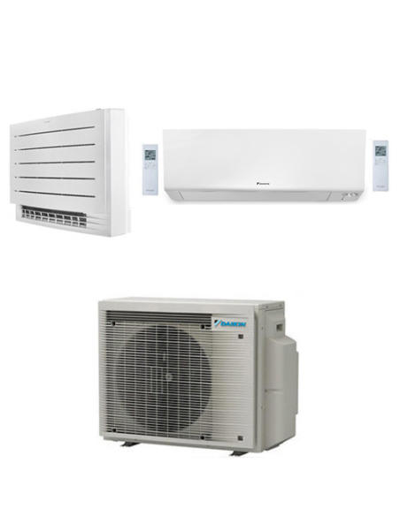 Climatizzatore GARANZIA ITALIA Daikin Serie Perfera All Seasons + FVXM-A Pavimento Perfera R32 Dual Split Inverter 12000 + 12...