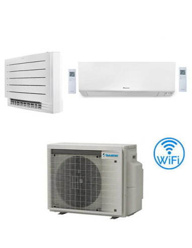 Climatizzatore GARANZIA ITALIA Daikin Serie Perfera All Seasons + FVXM-A Pavimento Perfera R32 Dual Split Inverter 12000 + 12...