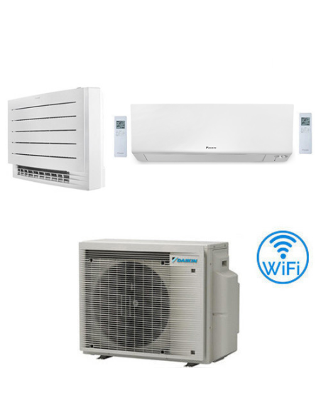 Climatizzatore GARANZIA ITALIA Daikin Serie Perfera All Seasons + FVXM-A Pavimento Perfera R32 Dual Split Inverter 12000 + 12...