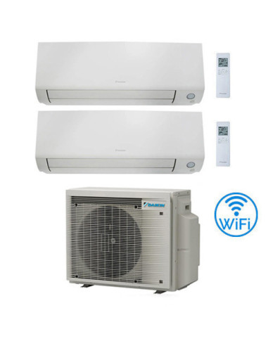 Climatizzatore GARANZIA ITALIA Daikin Perfera All Seasons Wifi Dual Split Inverter 9000 + 9000 BTU con U.E. 3MXM52A9 Classe A...