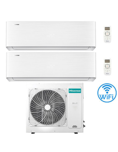 Climatizzatore Condizionatore Hisense Energy Pro X con Wifi R32 Dual Split Inverter 12000 + 12000 BTU con U.E. 3AMW72U4RJC Cl...