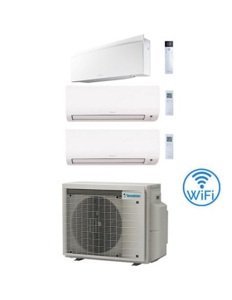 Climatizzatore GARANZIA ITALIA Daikin EMURA + COMFORA Trial Split Inverter 9000 + 12000 + 12000 BTU con U.E. 3MXM68A9 Classe ...