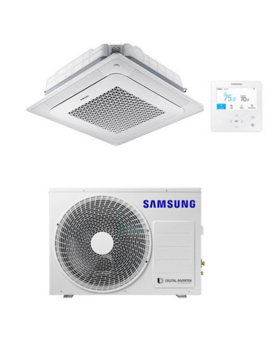 Climatizzatore Condizionatore Inverter Monosplit R32 Samsung Mini Cassetta 4 vie Windfree 24000 BTU AC071RNNDKG/EU Classe A+/...