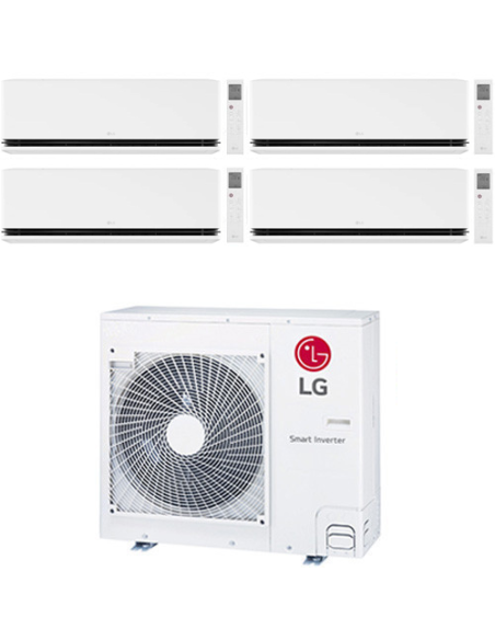 Climatizzatore Condizionatore LG Dualcool Deluxe R32 Wifi Quadri Split Dual Inverter 9000 + 9000 + 9000 + 9000 BTU con U.E. M...