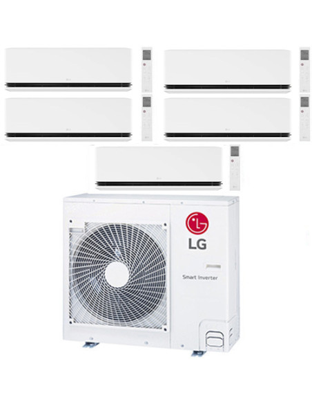 Climatizzatore Condizionatore LG Dualcool Deluxe R32 Wifi Penta Split Dual Inverter 9000 + 9000 + 9000 + 9000 + 9000 BTU con ...