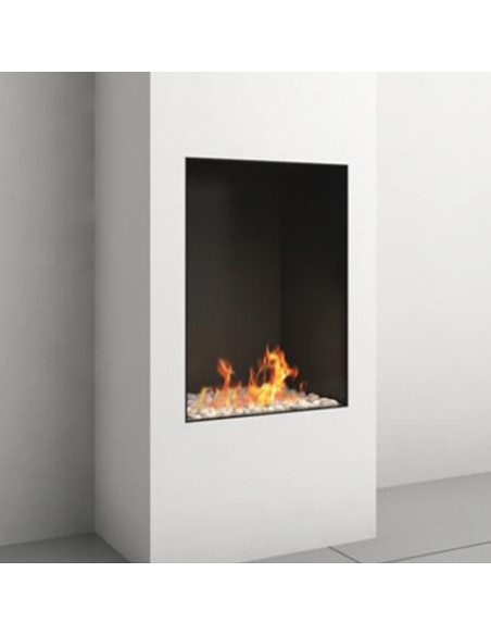 Camino a gas Luxury British Fires Serie Linea 40 CON TELECOMANDO SYMAX MULTIFUNZIONE, ECO MODE - Climaway