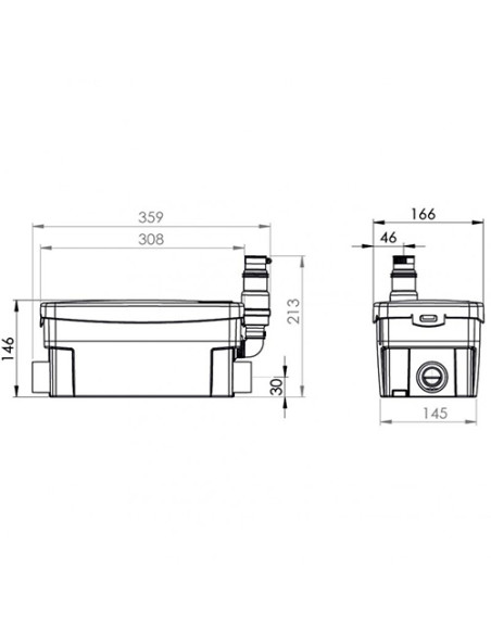 SFA SANISHOWER PLUS + scarico doccia - lavabo - bidet - Climaway