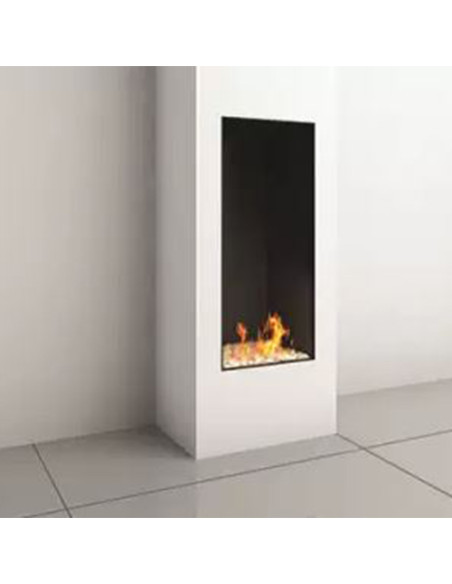 Camino a gas Luxury British Fires Serie Linea 40X90 CON TELECOMANDO SYMAX MULTIFUNZIONE, ECO MODE - Climaway