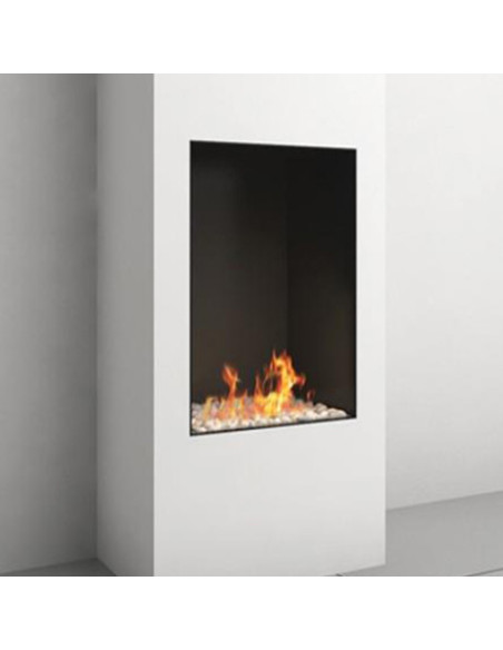 Camino a gas Luxury British Fires Serie Linea 60X80 CON TELECOMANDO SYMAX MULTIFUNZIONE, ECO MODE - Climaway