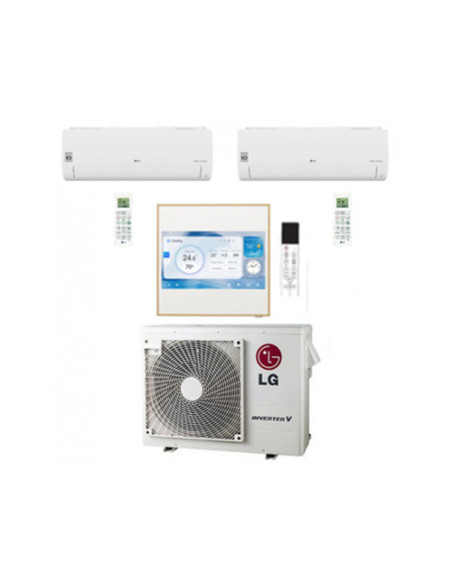 Climatizzatore Condizionatore LG Libero Smart + Artcool Gallery LCD R32 Trial Split Inverter 7000 + 7000 + 9000 BTU con U.E. ...