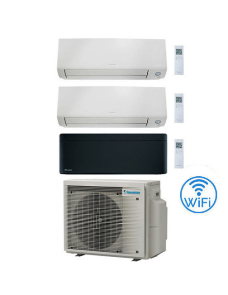 Climatizzatore GARANZIA ITALIA Daikin Perfera All Seasons + Stylish Black Wifi Trial Split Inverter 7000 + 9000 + 12000 BTU c...