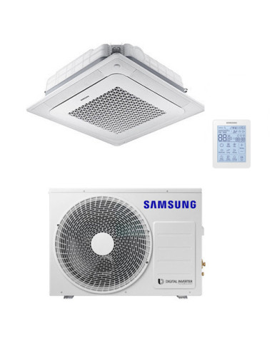 Climatizzatore Condizionatore Inverter Monosplit R32 Samsung Mini Cassetta 4 vie Windfree 24000 BTU AC071RNNDKG/EU Classe A+/...