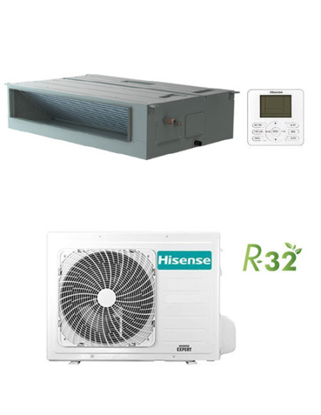 Climatizzatore Condizionatore Hisense Canalizzabile Serie Turbo R32 18000 BTU ADT52UX4RCL8 INVERTER Classe A++/A++ - Climaway