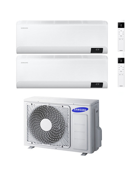 Climatizzatore Condizionatore Samsung Windfree Elite R32 Wifi Dual Split Inverter 9000 + 12000 BTU con U.E. AJ040TXJ2KG/EU NO...