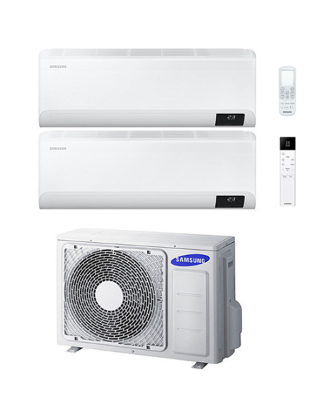 Climatizzatore Condizionatore Samsung CEBU + WindFree Elite R32 Wifi Dual Split Inverter 9000 + 12000 BTU con U.E. AJ040TXJ2K...