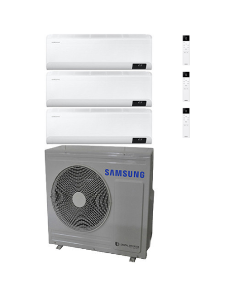 Climatizzatore Condizionatore Samsung Windfree Elite R32 Wifi Trial Split Inverter 12000 + 12000 + 12000 BTU con U.E. AJ068TX...