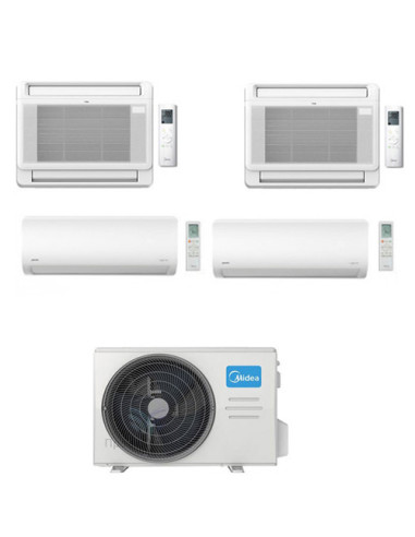 Climatizzatore Condizionatore Midea Console + Xtreme Pro Quadri 9000 + 9000 + 12000 + 12000 BTU con U.E. M4O-36HFN8-Q INVERTE...