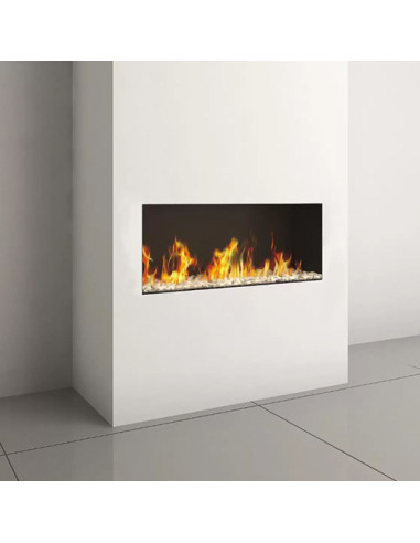 Camino a gas Luxury British Fires Serie Linea 90H CON TELECOMANDO SYMAX MULTIFUNZIONE, ECO MODE - Climaway