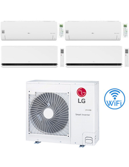 Climatizzatore Condizionatore LG Libero Smart + Dualcool Deluxe R32 Wifi Quadri Split Dual Inverter 7000 + 7000 + 9000 + 1800...