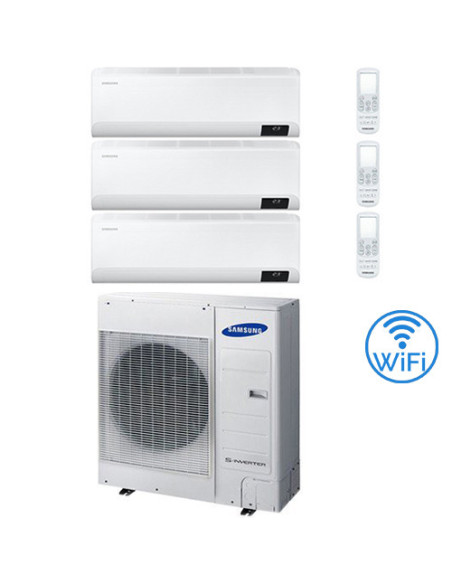 Climatizzatore Condizionatore Samsung CEBU R32 Wifi Trial Split Inverter 9000 + 9000 + 18000 BTU con U.E. AJ100TXJ5KG/EU NOVI...