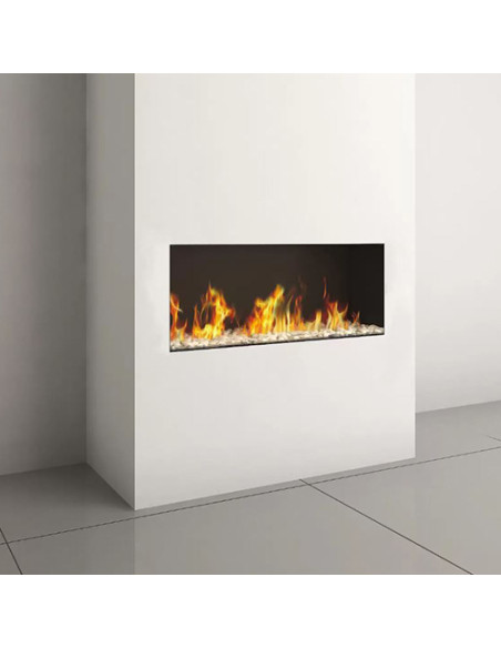 Camino a gas Luxury British Fires Serie Linea 110 CON TELECOMANDO SYMAX MULTIFUNZIONE, ECO MODE - Climaway