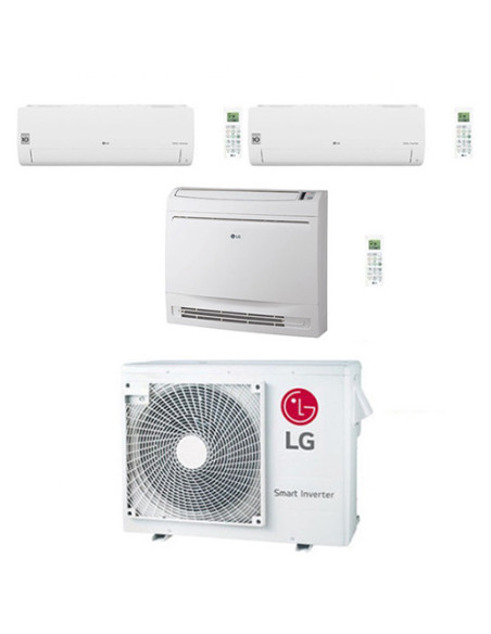 Climatizzatore Condizionatore LG Libero Smart più Console R32 Wifi Trial Split Dual Inverter 9000 + 9000 + 12000 BTU con U.E....