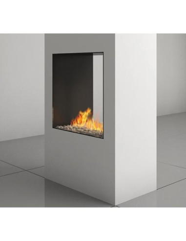 Camino a gas Luxury British Fires Serie Linea 40 TUNNEL CON TELECOMANDO SYMAX MULTIFUNZIONE, ECO MODE - Climaway