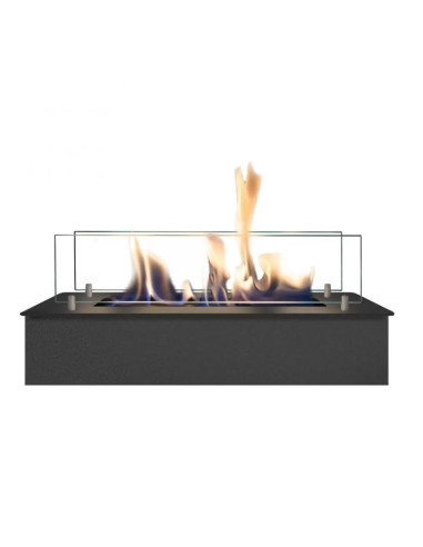 Bruciatore Bioetanolo Manuale British Fires Serie 4114L NERO CON BORDO 41x14 INCASSO - Climaway