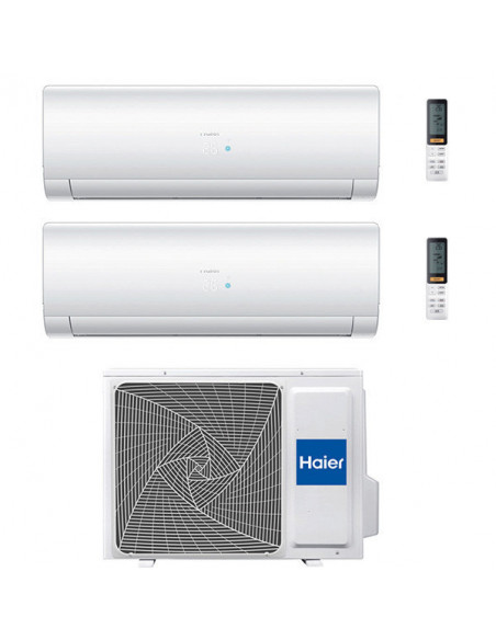 Climatizzatore Condizionatore Haier Ies R32 Dual Split Inverter 9000 + 18000 BTU con U.E. 2U50S2SM1FA Classe A++/A+ - Climaway