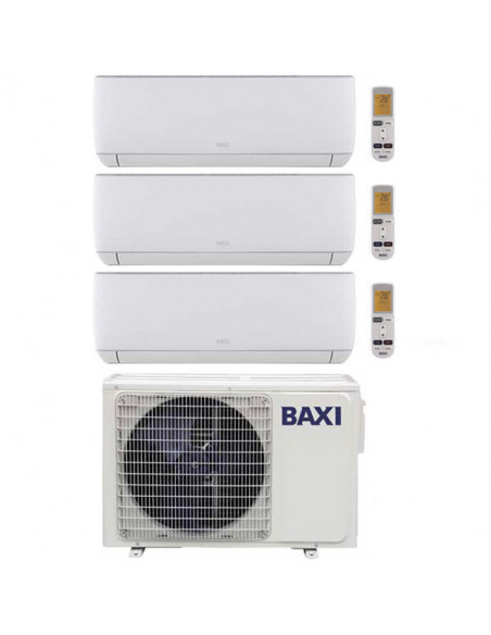 Climatizzatore Condizionatore Baxi Astra Trial Split Inverter 9000 + 9000 + 9000 BTU con U.E. LSGT60-3M Classe A++/A+ - Climaway